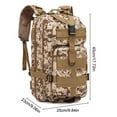 thumbnail image 3 of Mochila táctica militar del ejército Mochila militar para hombres Mochila táctica Oxford 3P resistente al frío (Desert Digital, 3 of 3