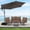 Brown, variant on Autlaycil 6 pcs Patio Furniture Set, 10ft Cantilever Offset Patio Umbrella and Base, Wicker Rattan Rocker Loveseat, Swivel Rocking Chairs, Coffee Table - Brown