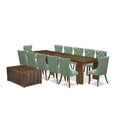 thumbnail image 2 of Luxe by East West Furniture 14 Pieces Extendable Dining Set Includes a Rectangle Kitchen Table, 2 of 6