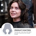 thumbnail image 2 of 1 Pce Cape de Coupe de Cheveux en Silicone Imperméable Robe de Coiffeur Tablier Accessoires de Barbier (Gris), 2 of 6