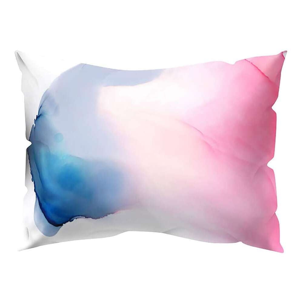 Lmell LightWeight Peach Skin Pillow Covers Decorative Rectangle