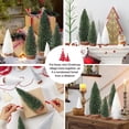 thumbnail image 7 of Ayieyill 9Pcs Mini Christmas Trees Christmas Decor Artificial Christmas Decorations with 4 Sizes, Christmas Tree Bottle Brush Trees Christmas Table Decorations (Green Silver White), 7 of 7