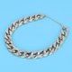 thumbnail image 5 of Collar de decoración de gargantilla de cadena de estrangulamiento de perro brillante de moda de plástico para Bulldog francés (plata), 5 of 9