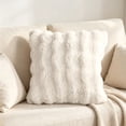 thumbnail image 2 of Dvumao Corduroy Pillow Cover 17.7x17.7 In Polyester for Sofa Couch Wave Faux Throw Pillow Cover, 2 of 7