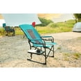thumbnail image 2 of Camping Directors Chair, Heavy Duty, Oversized Portable Folding Chair with Side Table Blue, 2 of 10