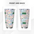 thumbnail image 3 of Uemuo Back To School Print Travel Coffee Mug ,20oz Double-walled Car Cup ,Stainless Steel Insulated Tumbler Leak-proof Travel Cup Reusable Straw Car Cup-Without Straw, 3 of 8