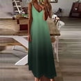 thumbnail image 2 of Ovticza Womens 2024 Casual Sleeveless Sundress Plus Size Loose Tie Dye Long Summer Beach Maxi Dress Green M, 2 of 5