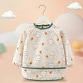 thumbnail image 2 of MuXiKeJi Baby Feeding Bibs Long Sleeved Toddler Soft Smock Coverall Protective Garment for Mealtime Care, 2 of 3