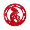 thumbnail image 1 of Gallo rojo esmaltado de 8 pulgadas de Trivet Lodge Manufacturing, 1 of 2