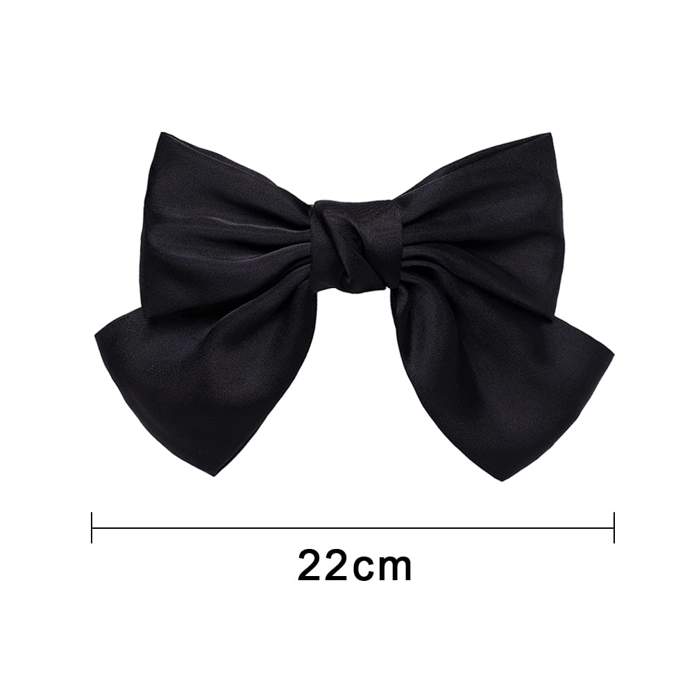 Big Hair Bow，2PCS Bow Hair Clips For Women Girls Red Hair Bow Hair Barettes Satin Bow Hair Accessories For Women by