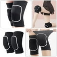 thumbnail image 4 of par de rodilleras de voleibol para bailarines, transpirables, para voleibol, fútbol, baile, yoga, lucha libre, correr, ciclismo, color negro., 4 of 5