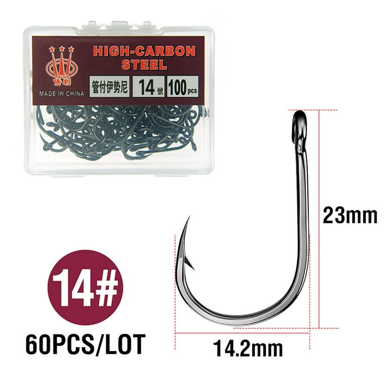 Fishing Hooks Portable Multi-size High Carbon Steel Fishhook With Barbs Fishing  Tackle Accessories For Gifts 