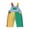 Blue Yellow Green 1, variant on Toddler Baby Boy Girl Overalls Clothes Contrast Color Adjustable Straps Sleeveless Jumpsuits With Chest Pocket Kids Vintage Overalls Pants Fall Winter Clothes