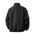 thumbnail image 4 of PNTUTB Fashion Men's Solid Color Jacket Stand Collar Full Zip Windbreaker Lightweight Casual Loose Comfort Long Sleeve Outdoor Sporty Coat with Pockets, 4 of 6