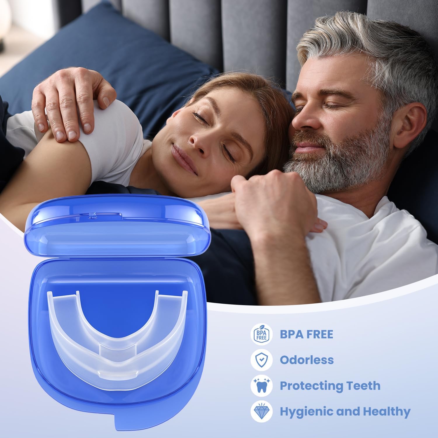 Anti-Snore Device for Stop Snoring Solution,  Anti Snoring Mouthpiece Mouth Guard for Men and Women