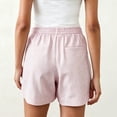 thumbnail image 3 of Striped Elastic Waist Shorts for Women Casual Summer Shorts with Pockets, 3 of 4