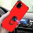 thumbnail image 3 of Apple iPhone 11 Pro (5.8") Case Magnetic Ring Kickstand Hybrid Tuff Armor Protective Stand 3 Layer Heavy Duty ,Xpm Phone Cover for iPhone 11 Pro - Red, 3 of 7