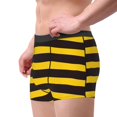 thumbnail image 4 of Haiem Bee Stripe Men's Boxer Briefs, Every Day Comfort Stretch Cotton Moisture-Wicking Underwear-Small, 4 of 9
