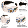 thumbnail image 3 of Baroque Rhinestone Crystal Headbands for Women Embroidered Hair Band Exquisite Hairband Women's Hair Accessories Hair Hoop, 3 of 5