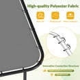 thumbnail image 3 of Magic Union 10' x 12' Lean to Outdoor Gazebo Pergola with Waterproof UV-Resistant Sloped Roof, Large Wall-Mounted Heavy Duty Awning Shade Canopy Cover for Patio Backyard Poolside, Easy to Assemble, 3 of 8