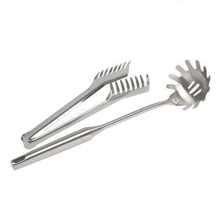 

2 Pieces Stainless Steel Spaghetti Server Set Stainless Steel Spaghetti Pasta Tong Pasta Spoon Server Fork