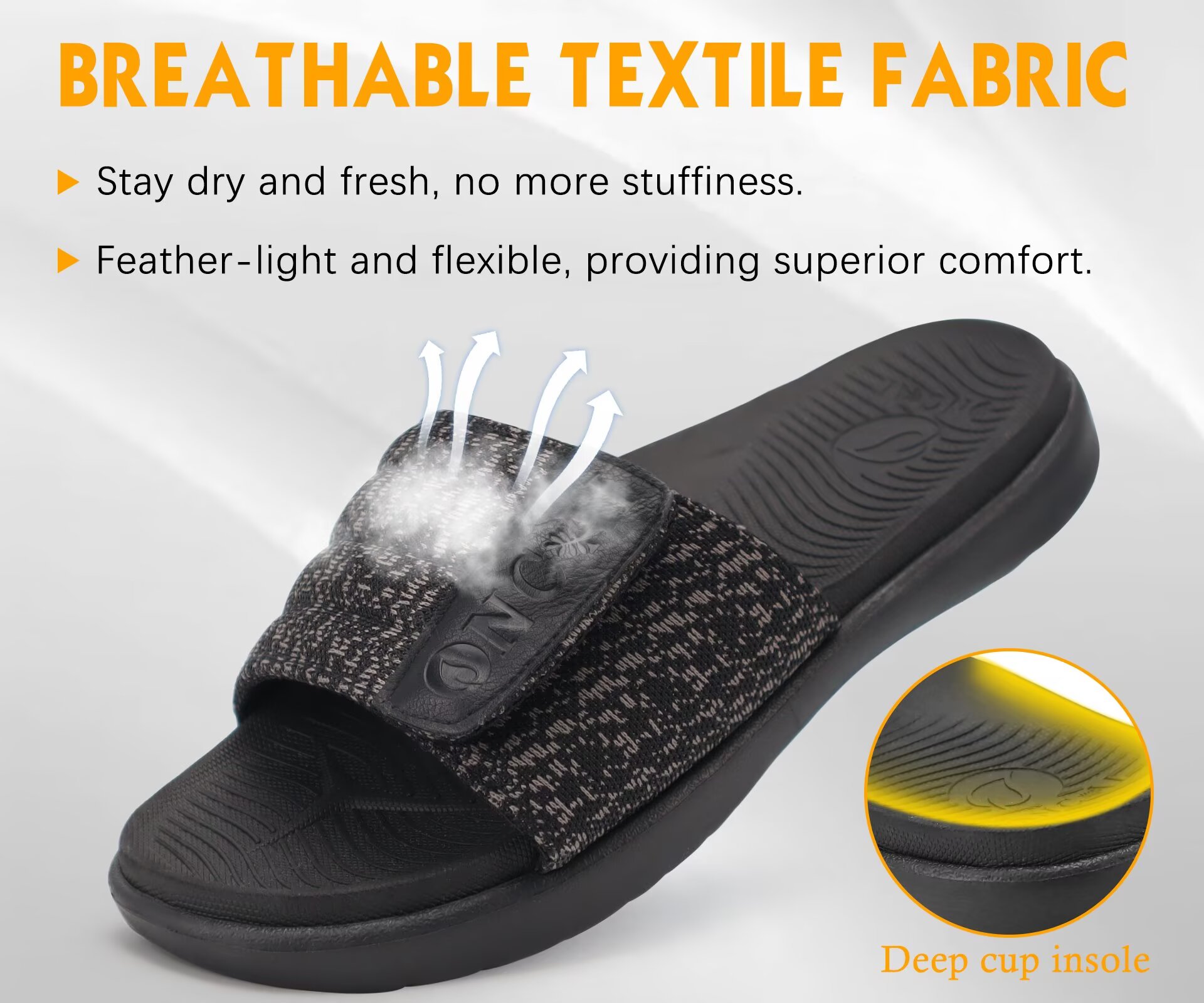 ONCAI Men's Orthotic Arch Support Slides photo 5
