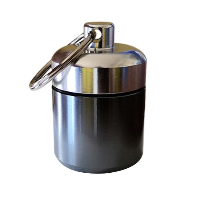 Mini pastillero Naiovety llavero de aleación de aluminio impermeable para acampar