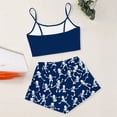thumbnail image 5 of LRen Womens Halloween Pajamas Plus Size 2 Piece Cami Top+Shorts Set Skeleton Print Sleeveless Sleepwear Loungewear Halloween Gifts, 5 of 6