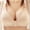 Beige, variant on loopsun Womens Plus Size Bra,Woman's Solid Color Comfortable Hollow Out Perspective Bra Underwear No Rims