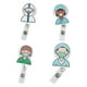 thumbnail image 5 of 4 porta credenciales retráctiles, bonitos carretes para credenciales de enfermería, regalos para la semana de la enfermera. Estilo B, 5 of 9
