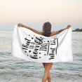 thumbnail image 3 of Esa es una idea horrible ¿A qué hora? Humor sarcástico para beber Toalla de playa Toallas de baño de microfibra Manta de playa suave Para desfile Natación Yoga Mujeres Hombres, 3 of 4