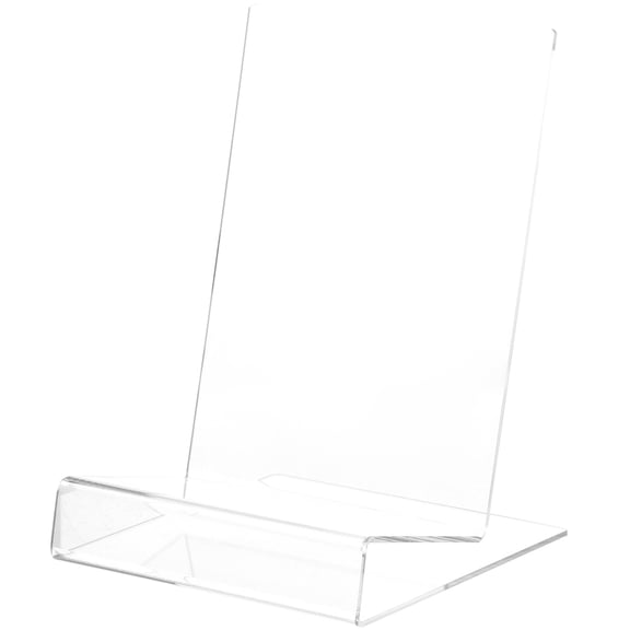 Monyance display stand Acrylic Book Display Stand for Tablets, Magazines, CDs(7.87X5.91X5.91Inches)