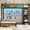 Brown, variant on Bunk Bed Twin Over Twin Size with 8 Storage Drawers, Twin Bunk Beds with Led Lights & Storage Shelves, Metal Loft Bed with 13.4" H Guardrail & Ladder,White