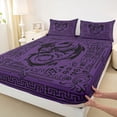 thumbnail image 3 of Castle Fairy Teens Female Men Animal Dragon Queen Sheet Sets,Abstract Hippie Bed Set, 3 of 7