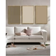 thumbnail image 5 of Modern Boho Neutral Line Wall Decor Minimalist Abstract Framed Wall Art Geometric Artwork Kitchen Dining Room 24x36in Natural Framed, 5 of 8