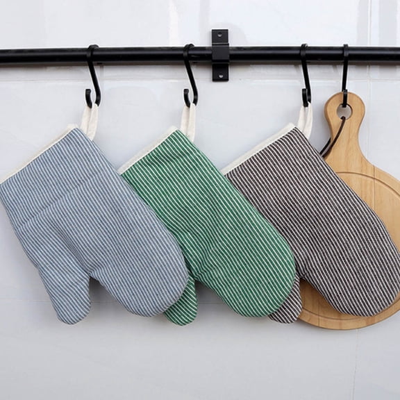 COMPUKAS Non-Slip Oven Mitts Assorted Color Cotton for Kitchen Oven Baking Protection