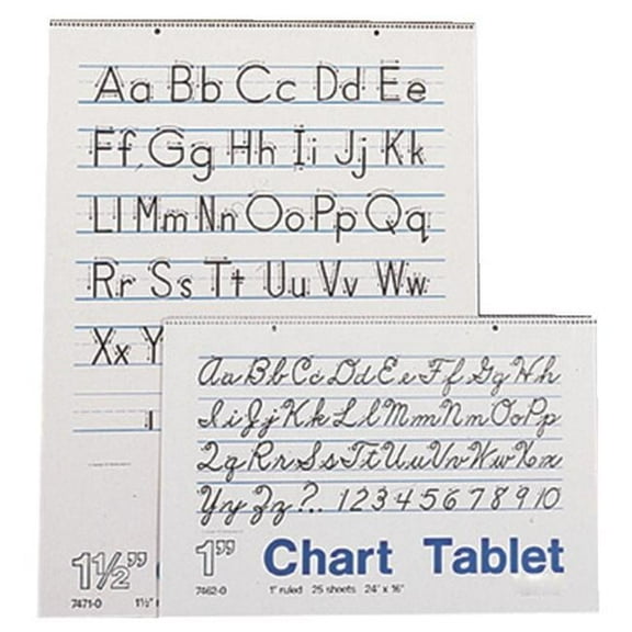 Pacon  School Smart Chart Tablet, 24 x 16 in., Unruled, 25 Sheets