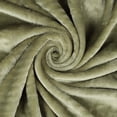 thumbnail image 6 of BNM Solid Fleece Plush Fluffy Blanket, Throw, Sage, 6 of 6