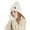 Beige, variant on Children's Adorable Cartoon Three-Piece Set All-in-One Hat, Scarf, and Gloves Warm Ear-Covering Beanie Outdoor Knit Hat (Ages 3-10) -Lined, Thickened Soft and Skin-Friendly,One Size