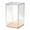 Pink, variant on 4PCS Plastic Display Case, Transparent Toy Figurine Storage Box, Multipurpose Stackable Storage Organizer for Collectibles, Figures, Cosmetic