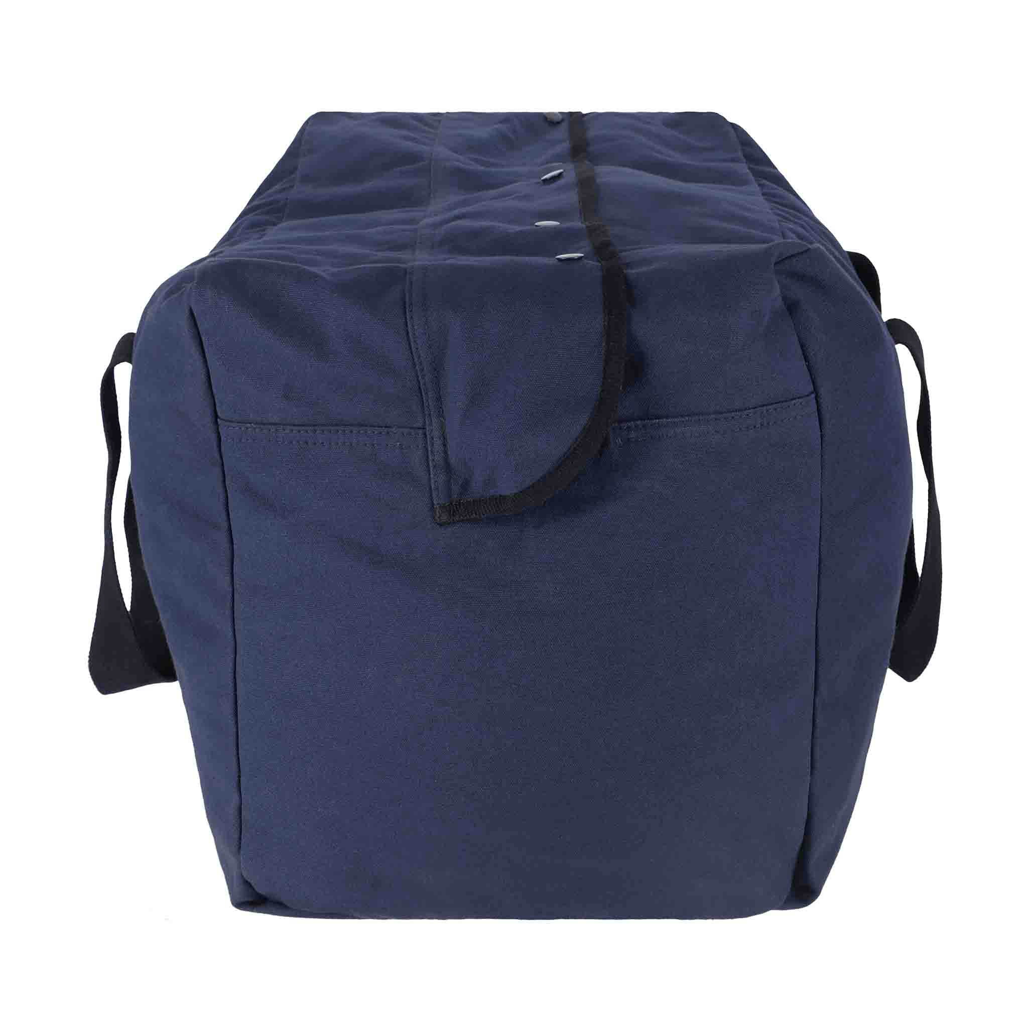 (2 pack) WHITEDUCK HOPLITE Parachute Duffel Bag, Canvas Cargo Bag with Snap-Closure for Outdoor, Travel, Heavy Duty Foldable Extra Large Multipurpose use (Blue, Standard 24" x 15" x 13)