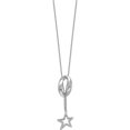 thumbnail image 2 of Sterling Silver Cz Catch A Falling Star 18In Necklace (18 X 12.3) Made In China qsx737, 2 of 5