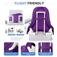 thumbnail image 5 of DAKIMOE School Backpack for College High Middle School with Computer Compartment Large Capacity Scratch-proof for Travel College Bussiness, Purple, 5 of 9