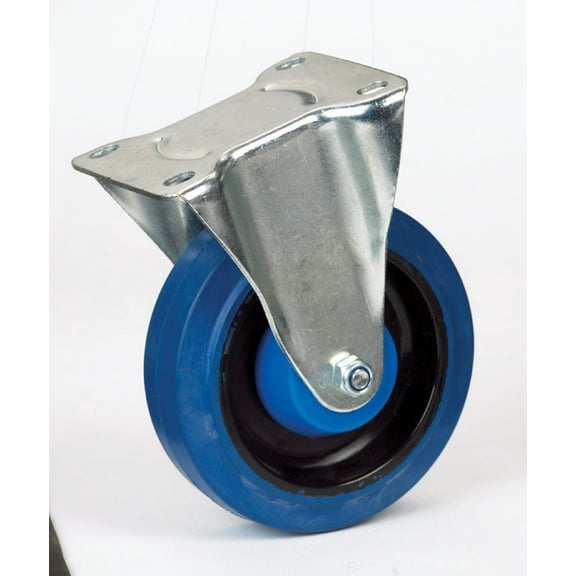 Shepherd Performa Industrial Caster 3-3/8" X 4" 4" Rubber Wheel 265 Lb Blue