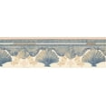 thumbnail image 2 of Dundee Deco Peel and Stick Self Adhesive Wallpaper Border - Blue, White Shells, Scrolls, 15 ft x 7 in, 2 of 6
