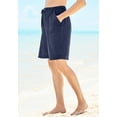 thumbnail image 3 of Swim 365 Women's Plus Size Taslon Cover Up Board Shorts With Built-In Brief, 3 of 6