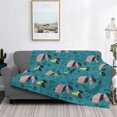 thumbnail image 2 of Yiaed Dachshund Dog Print Blanket Throw Blanket Soft Cozy Flannel Blanket for Home Bed Sofa Couch Chair-60"x50", 2 of 6