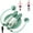 Green, variant on Weighted Jump Ropes with 2 Balls & Adjustable Length Rope for kids Men Women,Speed Digital Counting Skipping Rope with Calorie Counter for Indoor Fitness Workout Boxing Gym