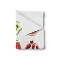 thumbnail image 2 of Fruit Soft Flannel Fleece Blanket, Watermelon Kiwi Strawberry Apple Peach Lemon Grapefruit Pomegranate Vitamin Graphic, Cozy Plush for Indoor and Outdoor Use, 50" x 60", Multicolor, by Ambesonne, 2 of 5