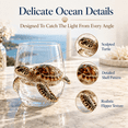 thumbnail image 4 of 3D Ocean Animal Glassware, Sculpted Marine Animal Wine Cup, Octopus Seahorse Crab Turtle Whale Shark Glass for Coastal Decor and Home Bar, 4 of 7